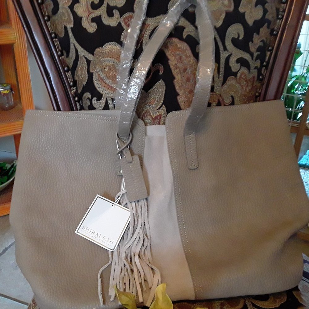 Shiraleah of Chicago Taupe Porter Tote NWT